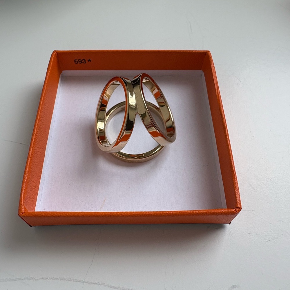 Hermes Gold Scarves Ring